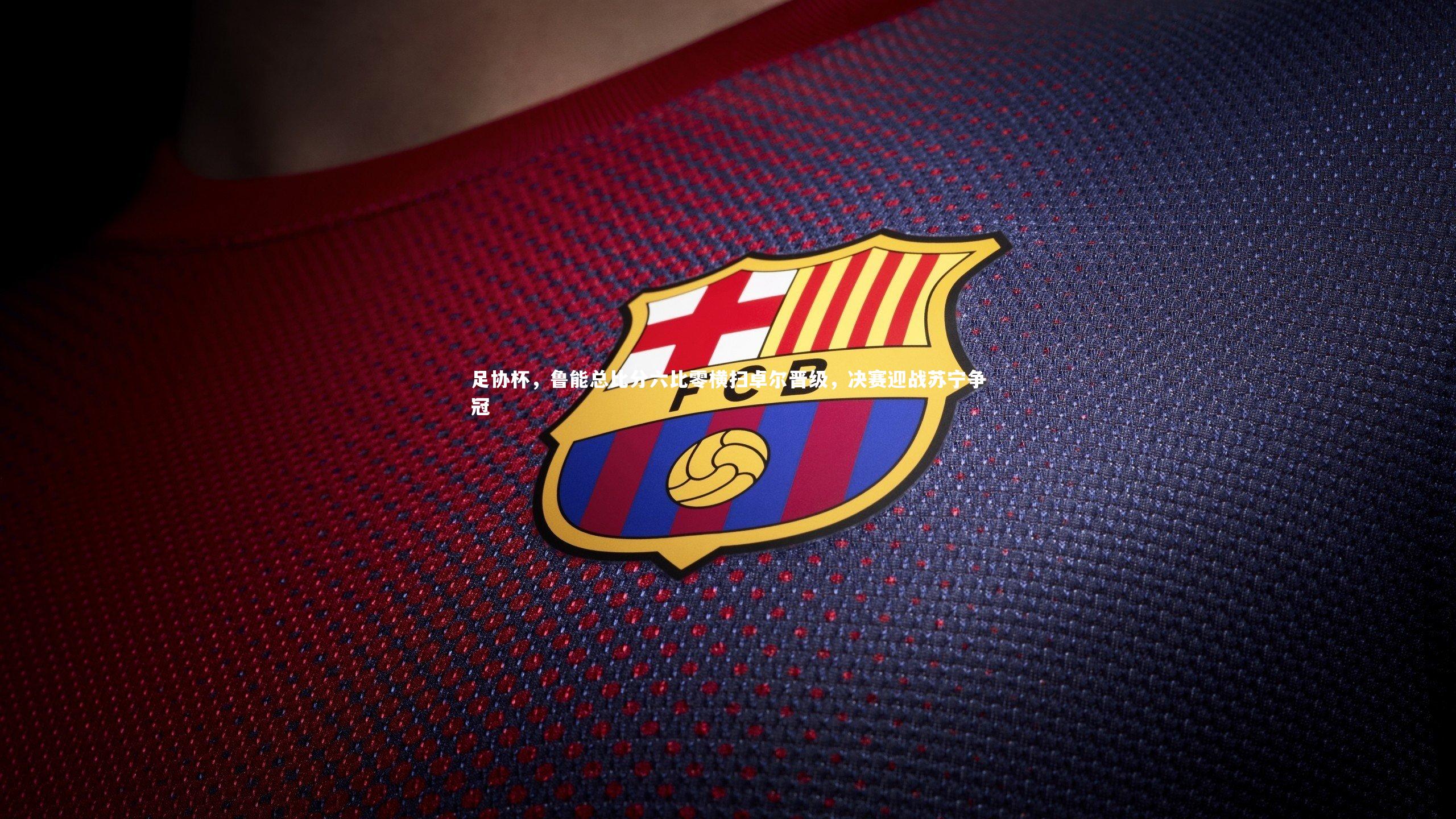 足协杯,鲁能总比分六比零横扫卓尔晋级,决赛迎战苏宁争冠